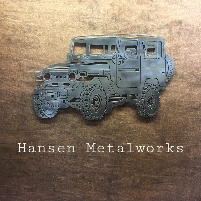 Toyota Land Cruiser FJ40 Metal Art